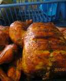 Pollo relleno puertorriqueño