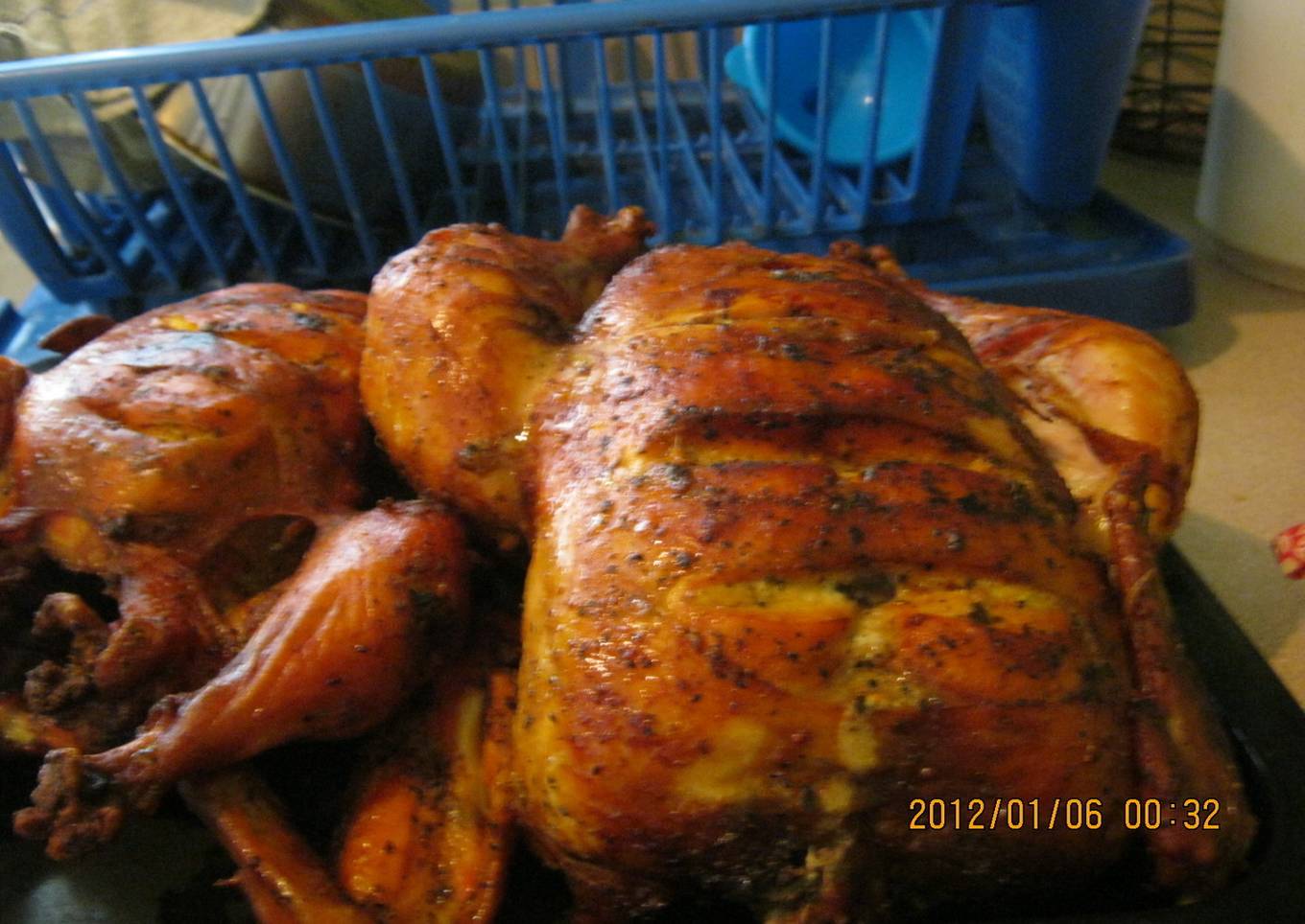 Pollo relleno puertorriqueño
