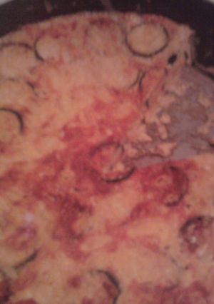 Una foto de Tortilla gruesa con calabacín a la italiana