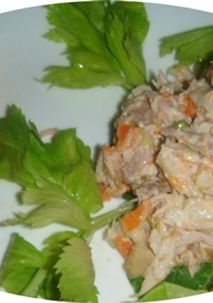 Una foto de Pelo de Ángel Mexicano con Ensalada