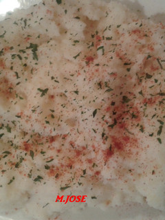 Una foto de Puré de patatas al queso de Tresviso