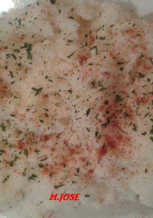 Una foto de Puré de patatas al queso de Tresviso