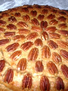 Una foto de Tarta orgánica de nuez pecana y boniato