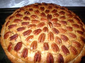 Una foto de Tarta orgánica de nuez pecana y boniato
