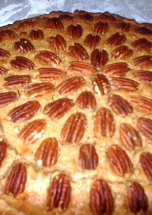 Una foto de Tarta orgánica de nuez pecana y boniato