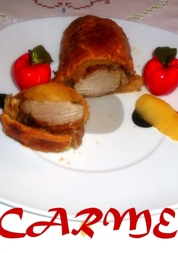 Una foto de Solomillo de cerdo en costra de hojaldre