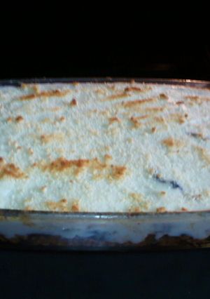 Una foto de Pastel de berenjenas y carne