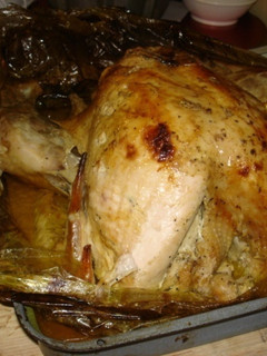 Una foto de Pavo glaseado a la mostaza