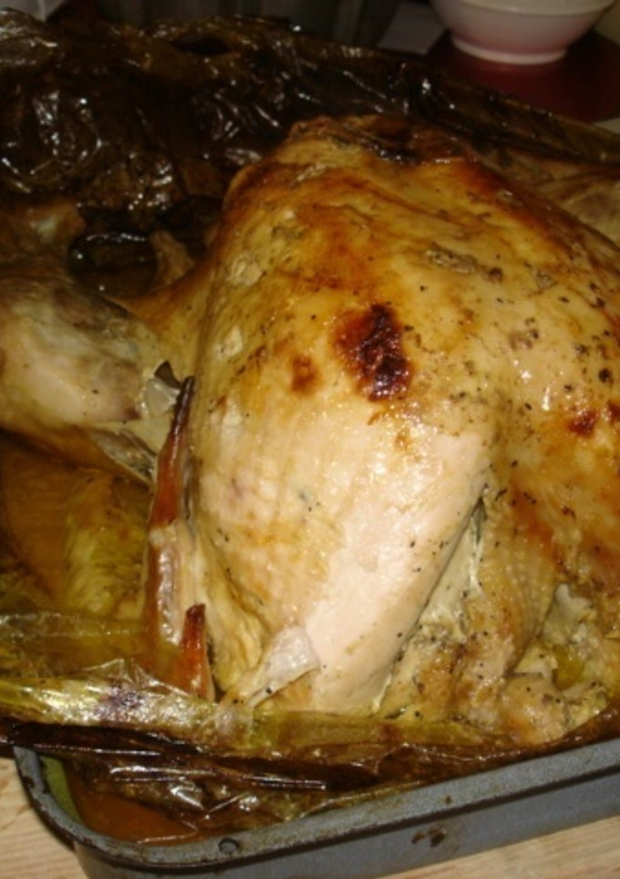 Una foto de Pavo glaseado a la mostaza