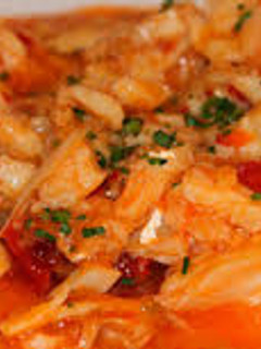 Una foto de Ajoarriero de langostinos