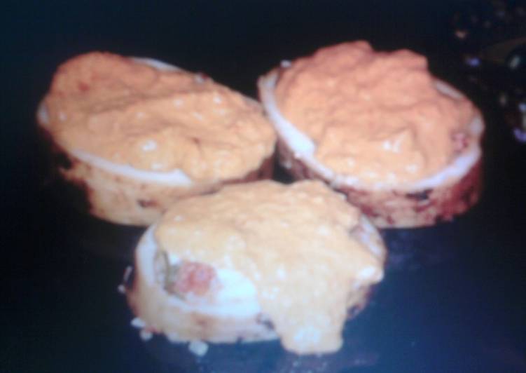 Calamar relleno asado