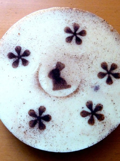 Una foto de Tarta de tres chocolates