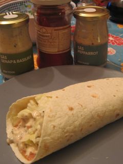 Una foto de Kebab de salmón