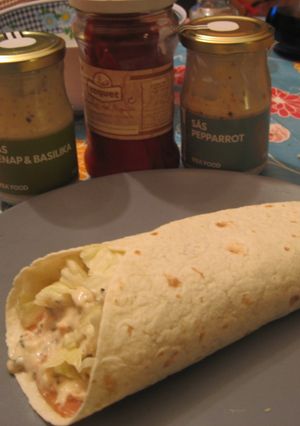Una foto de Kebab de salmón
