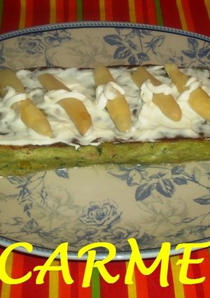 Una foto de Pastel de espárragos y jamón