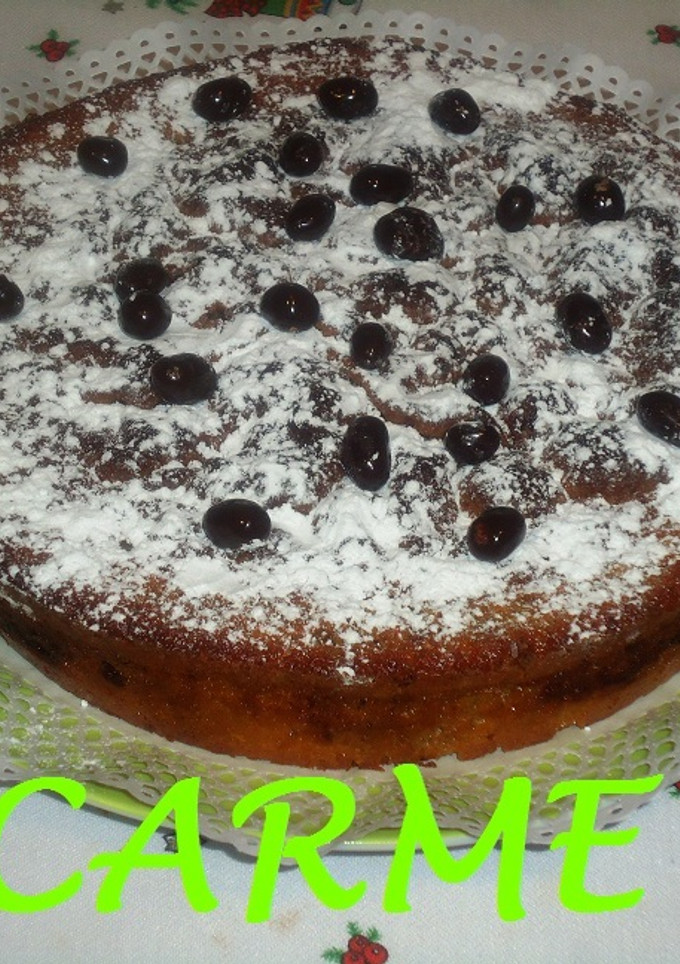 Una foto de Bizcocho con cacao y café