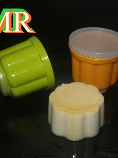 Una foto de Flan de miel y mato 