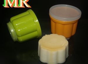 Una foto de Flan de miel y mato 
