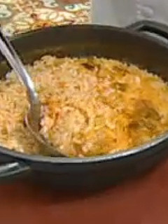 Una foto de Arroz al horno catalán