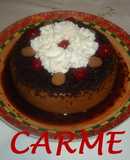 Tarta de turrón de trufa