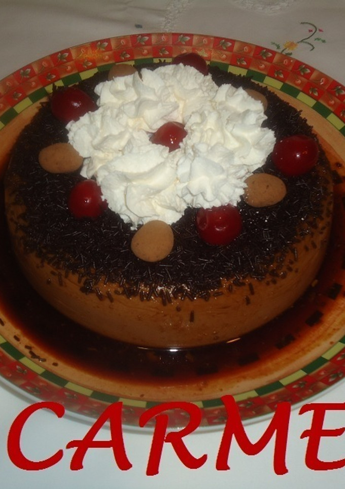 Una foto de Tarta de turrón de trufa