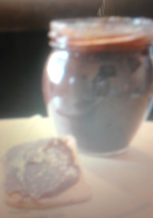 Una foto de Mermelada de chocolate, plátano y canela