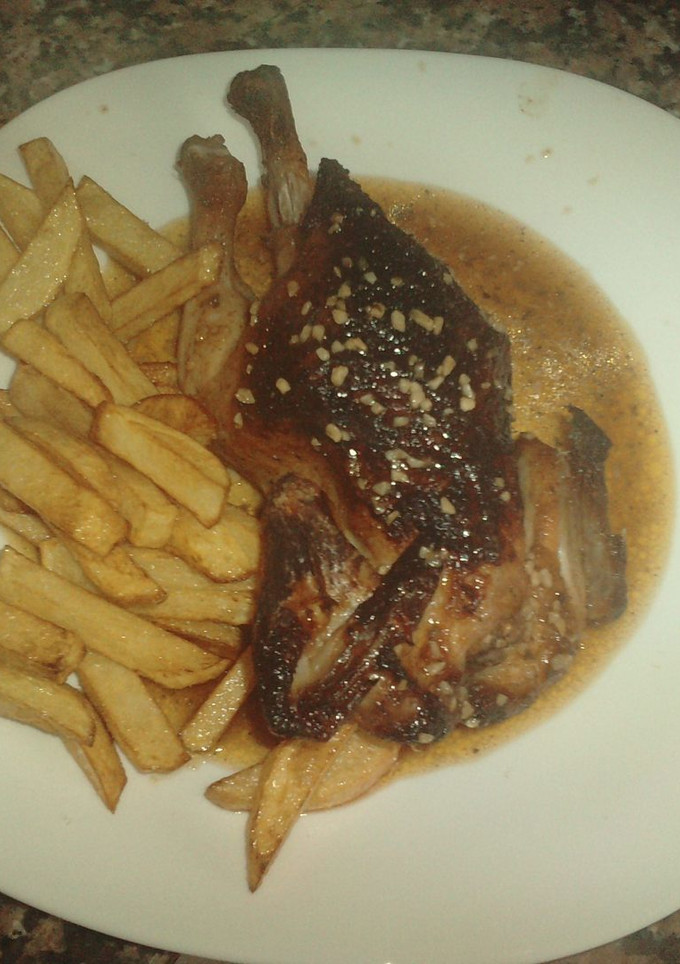 Una foto de Picantones al ajo y al limón