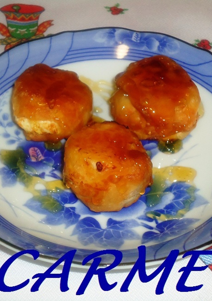 Una foto de Bocaditos de queso de cabra en hojaldre frito