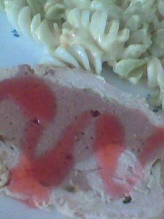 Una foto de Pechuga rellena al horno
