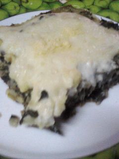 Una foto de Tarta de acelga con paleta y queso