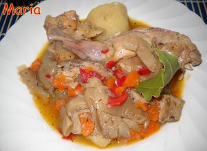 Foto principal de Conejo estofado con verduras
