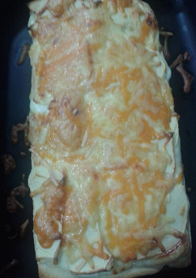 Una foto de Pastel de york con manzana y queso