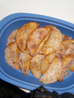 Una foto de Empanadillas de cabello de ángel de la infancia