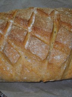 Una foto de Pan con zumo de mandarina