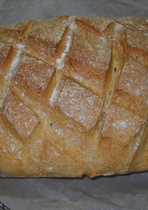 Una foto de Pan con zumo de mandarina