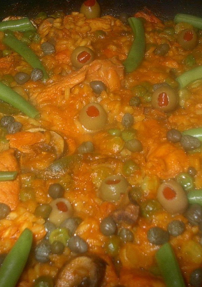 Una foto de Arroz con pollo al curry (orgánico)