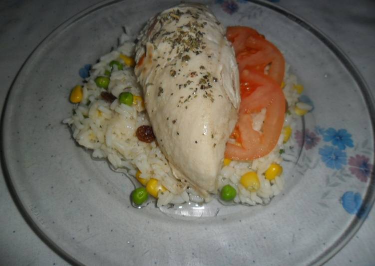 Como hacer arroz hervido con pollo