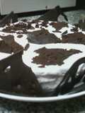 Torta de chocolate y azucar negra