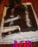 Turrón de coco con chocolate