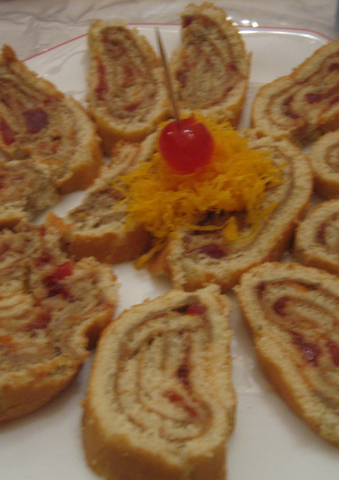 Una foto de Rollitos de bizcocho