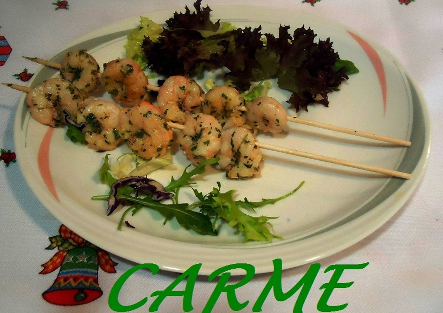 Brochetas De Gambas Al Ajillo Receta De Carme Castillo Cookpad 4645