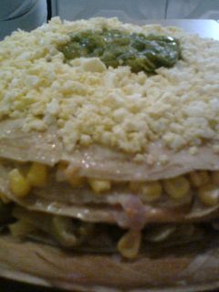 Una foto de Timbal de panqueques