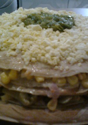 Una foto de Timbal de panqueques