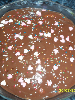 Una foto de Tarta de galletas al dulce de leche