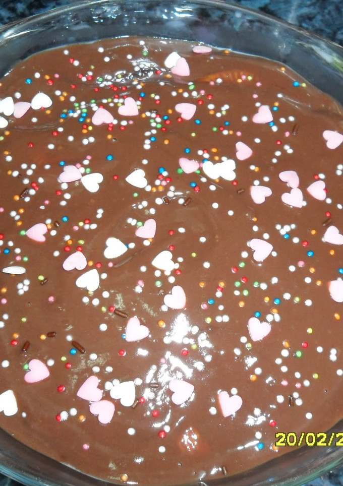 Una foto de Tarta de galletas al dulce de leche