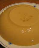 Flan de turrón blando