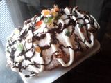 Budín con frutas abrillantadas