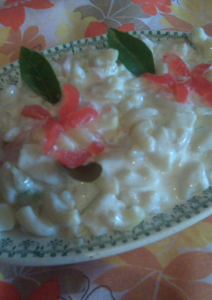 Una foto de Sopa fria de coditos de claus