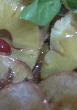 Una foto de Jamón glaseado con ananá
