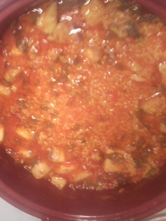 Foto principal de Cazuela de arroz caldoso con corvina